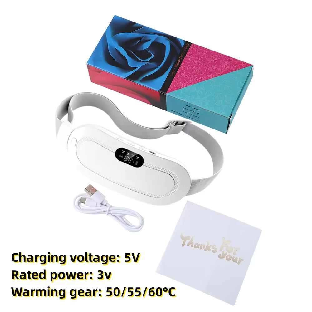 Heating Pad for Menstrual Cramps Vibration Electric Massager Abdominal Period Warm Palace Belt Uterine Warming for Women